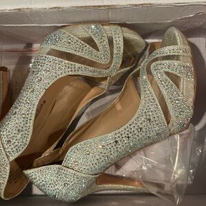 Elegant Silver Women's Heels